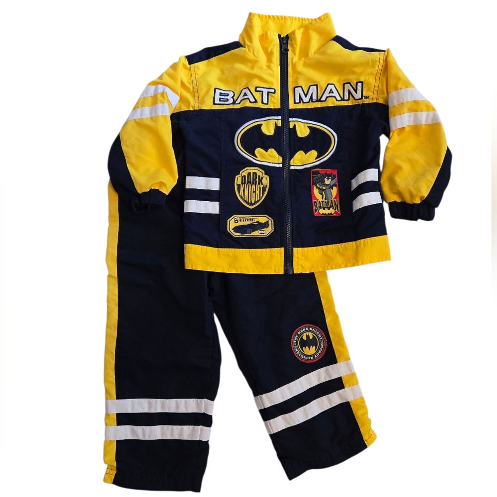 Rare Vintage Y2k Batman The Dark Knight 2pc Tracksuit Set